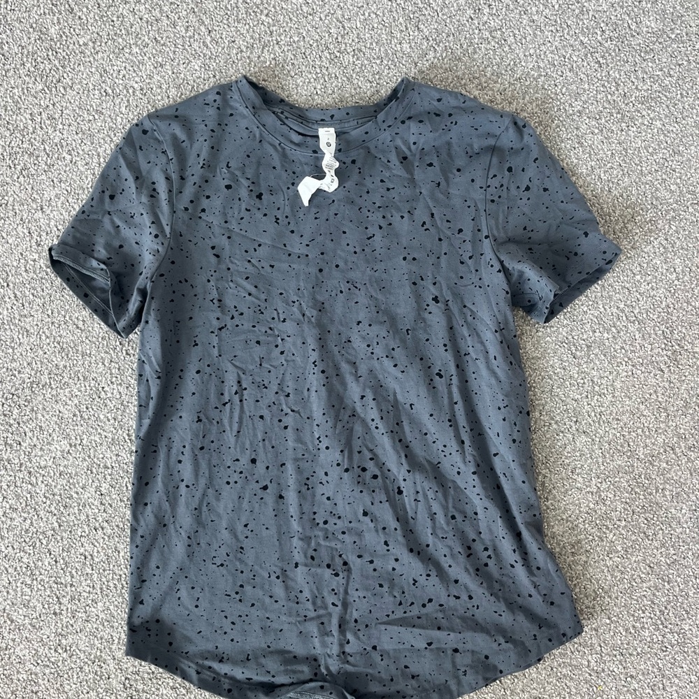 Grey with black spot Lululemon shirt